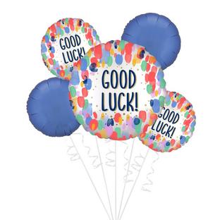 Painterly Dots Good Luck Foil Balloon Bouquet